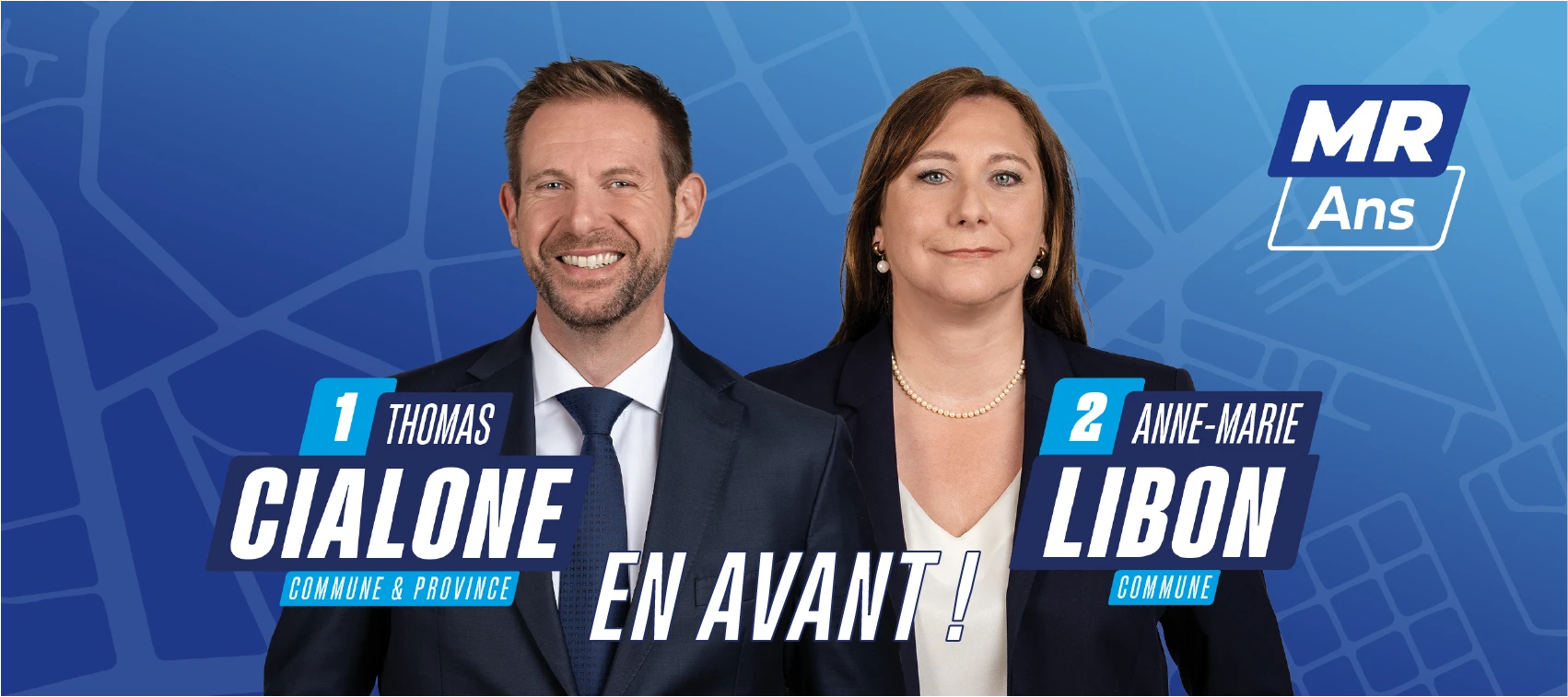 Thomas Cialone - Anne-Marie Libon - Têtes de liste communale Ans Thomas Cialone - Anne-Marie Libon - Têtes de liste communale Ans